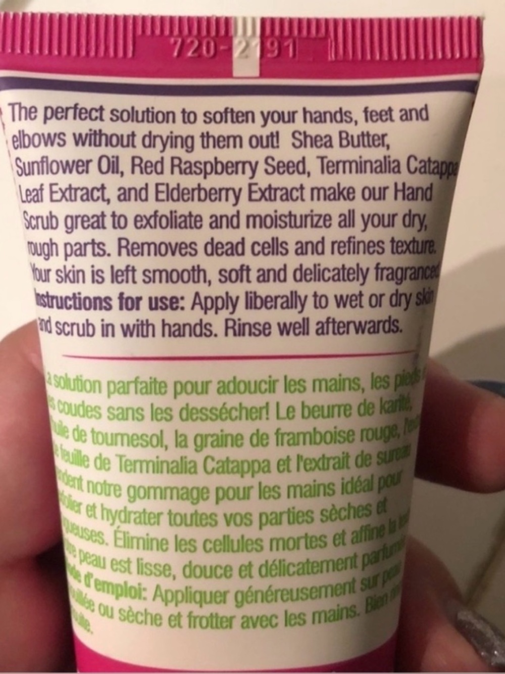 NWT Human+Kind Moisturizing Hand Scrub - Elderflower & Raspberry - Picture 3 of 3